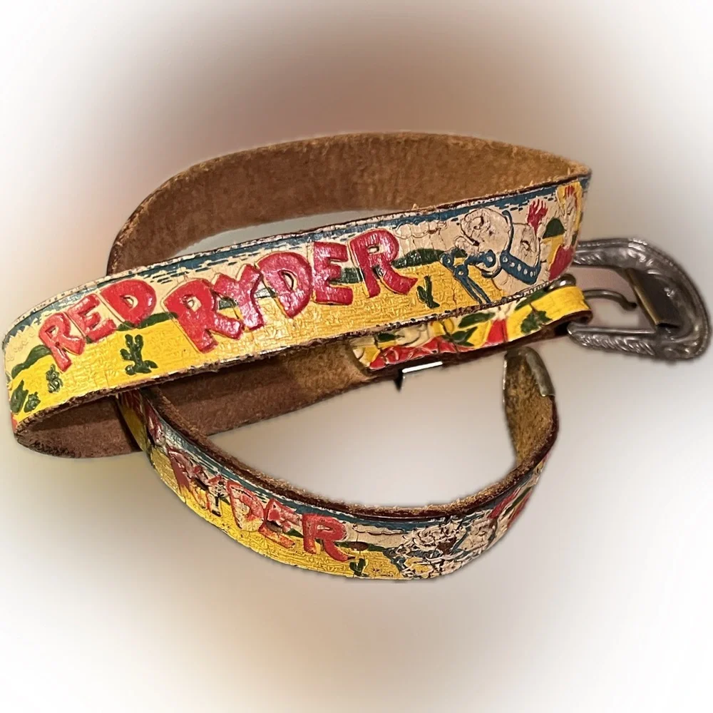 👁️Vintage Red Ryder Belt/Buckle Christmas Story Buck Jones Shoot Your Eye Out